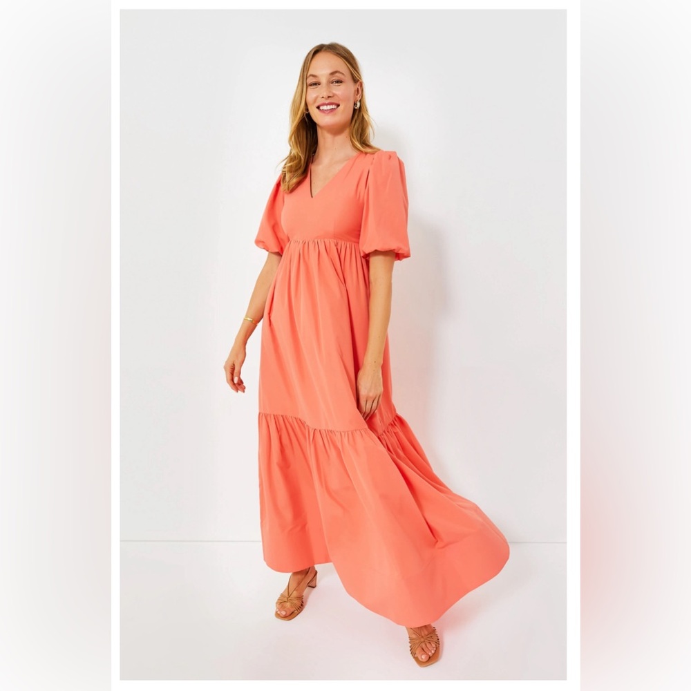 Hyacinth House Taryn V-neck orange dress M